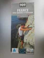 card IGN 909 grey series France 1/1000 000 natural climbing sites 1995
