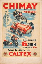AFFICHE    POSTER Chimay 1954