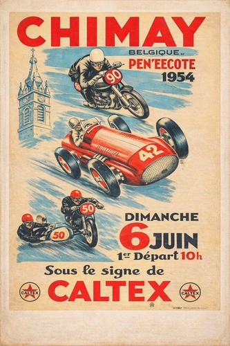 Affiche poster chimay - , 1954