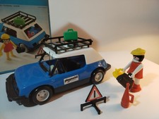 PLAYMOBIL vintage city life voiture voyageuse valises set 3210 de 1977 / boîte