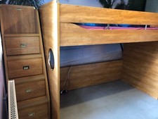 lit mezzanine enfant ado gautier 90x190 cm