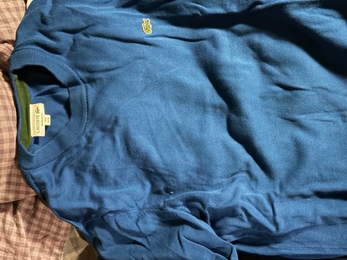Lacoste pull homme col rond