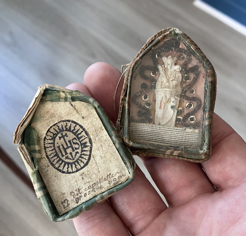 Ancienne boite reliquaire - ancienne,