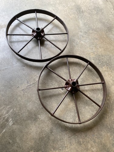 Roues charette en fer - 2,