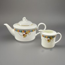 Teapot & Milk Pot - Villeroy & Boch MESSALINA - 90s Earthenware Service