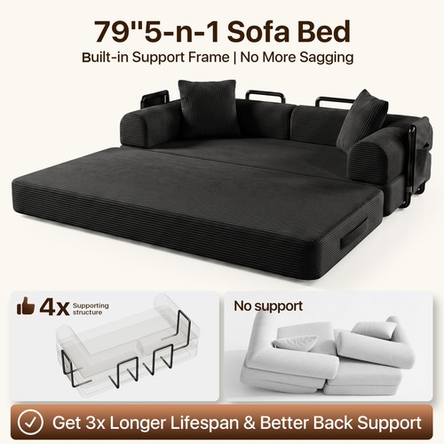 Folding convertible sofa - folding,