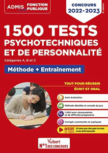 1500 tests psychotechniques - , et