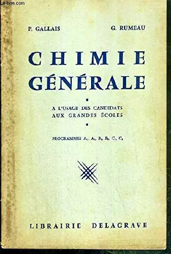 Chimie generale l usage - chimie,