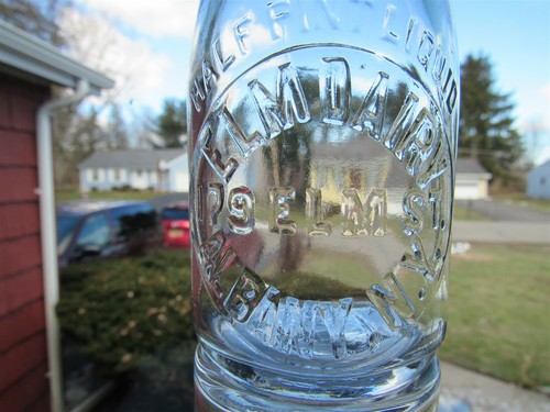 Trehp milk bottle elm dairy - trehp,