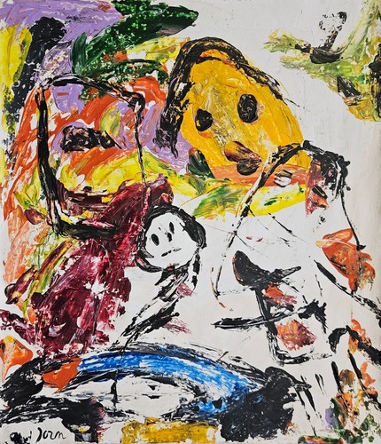 Peinture huile abstraite - à,