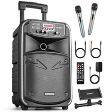 GEYGUY GTSK8-2 PORTABLE BLUETOOTH PA SYSTEM - Black