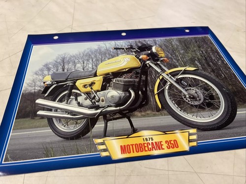 Carte fiche moto motobecane - carte,