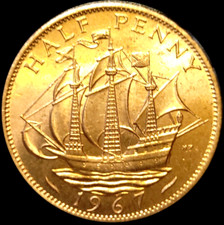 1967 Great Britain 1/2 P Penny