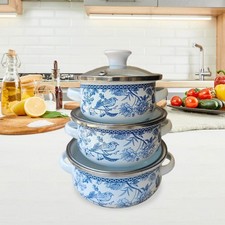 3x Marmites émaillées