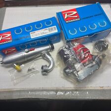 Novarossi Rx-21R 3.5cc Racing Engine Set with Muffler & Turbo Plugs, Used F/S