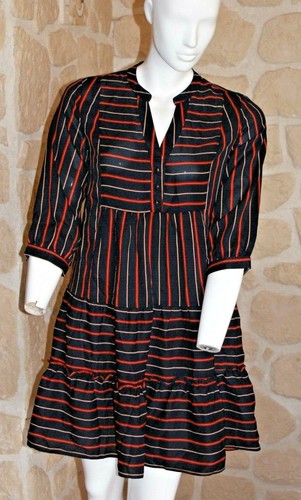 Robe bleue orange neuve - et,
