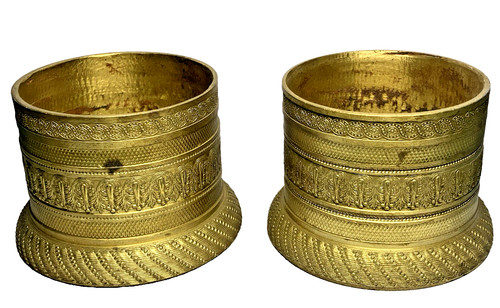 Grande embase colonne bronze