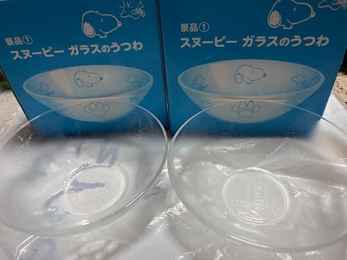Lot plats verre snoopy - de, en