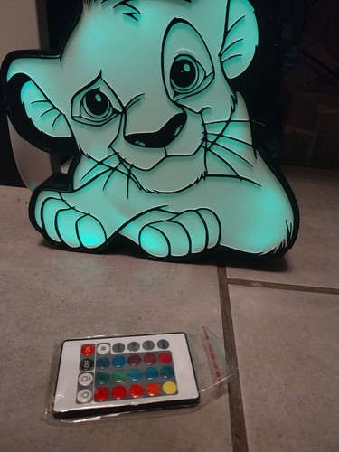 Lampe simba multicolore avec - multicolore,