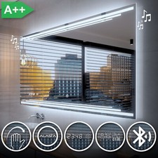 Miroir Salle De Bain Lumineux LED BIRMA | INTERRUPTEUR | METEO M BLUETOOTH GH4