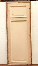  porte double faces à panneaux mouluré en chêne massif avec bâti. XX siècle .