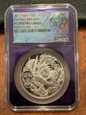 2024 France S10E One Piece 25th Anniversary NGC PF70 Ultra Cameo TB Purple Core