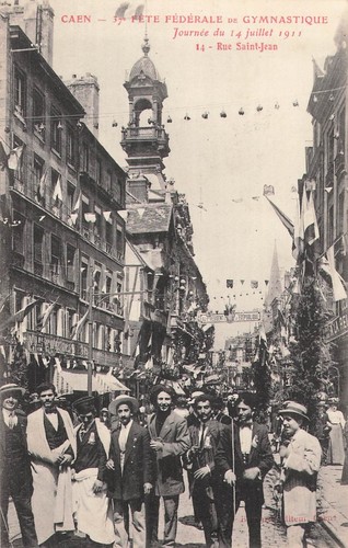 Caen 1911 souvenir 37è - caen,