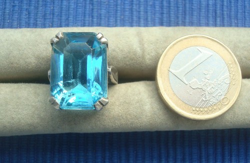 B36 grosse bague argent - bague, massif