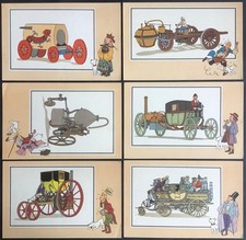 TINTIN Chromos Voir et Savoir L’Automobile origines à 1900 série 1 Bon état
