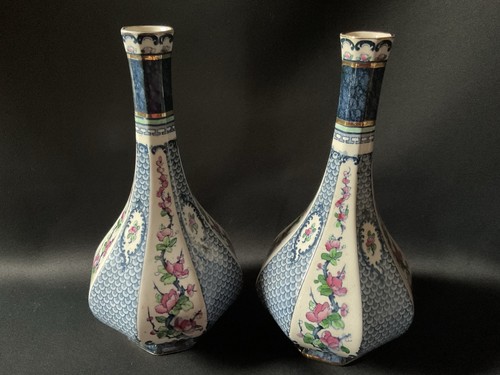 Paire vases anglais anciens - paire,