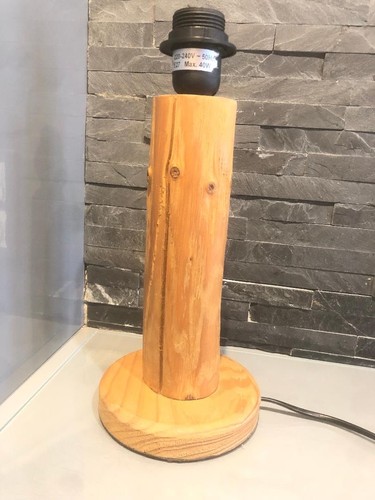 Pied lampe design bois - de,