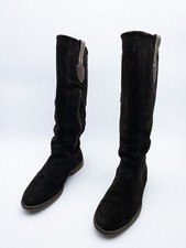 TOMMY HILFIGER Femmes Bottes à Tiges Longues D'Équitation Gr 38 Eu Art 24321-50