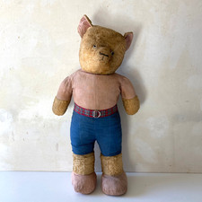 Grand Ours Ancien Habillé - Alfa Paris 1950's - Collection - En l'Etat Grenier