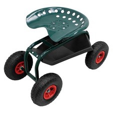 Siège de jardin roulant en