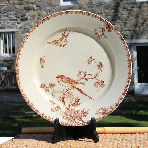 Ancien plat rond - , cm