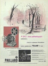 BOLEX ADVERTISEMENT DOOR PROJECTOR 8mm AUTUMN 1959 FRENCH ADVERTISE PUB