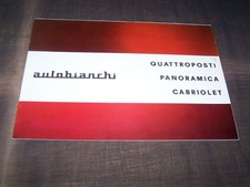 Top Rarity Gorgeous Brochure Autobianchi Bianchina Program from 1966!!!