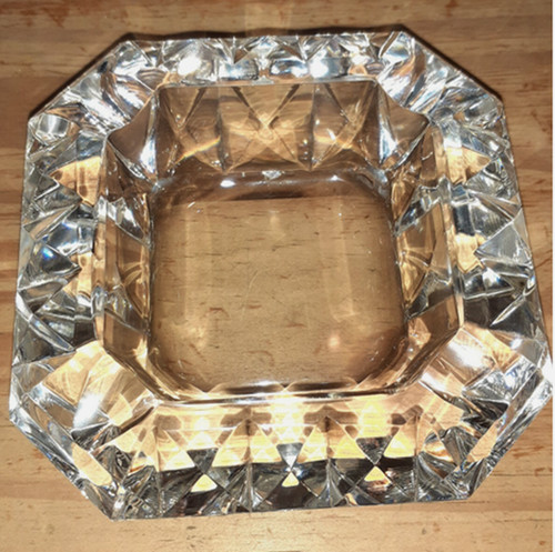 Cendrier cristal taillé - cristal,