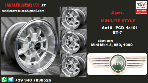 Jantes alliage minilite - 6j, 10