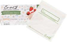 Eco-Friendly 100% Compostable Quart Food Storage Bags - 100 Pack