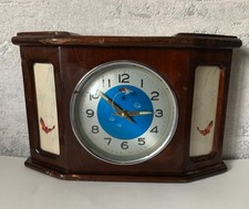 réveil ancien bois et métal