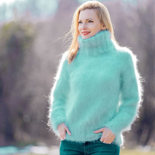 Green fuzzy light - , mohair