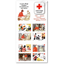 CARNET FRANCE BC1270 TIMBRES POUR AFFRANCHIR 8 LETTRES 20g CROIX-ROUGE
