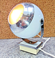 Lamp - Space Age Design Italy Spot Lamp White Ball Sconce 1970s