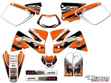 2001-2002 KTM EXC 125 200 250 300 380 400 520 Graphique Set Déco Autocollants