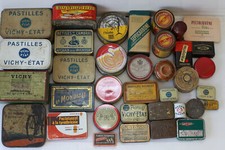 Lot de 36 boîtes publicitaire en métal