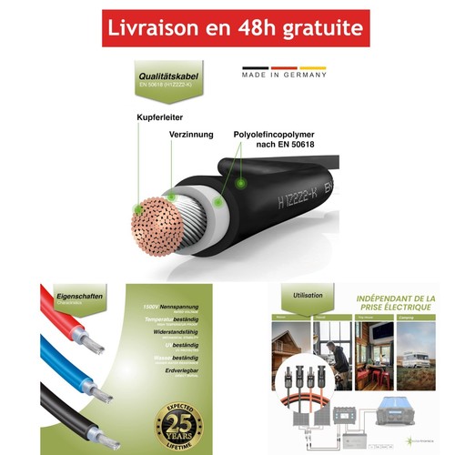 Câble extension solaire 4 - câble, d'extension