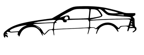 Porsche 944 turbo wall art - turbo,,