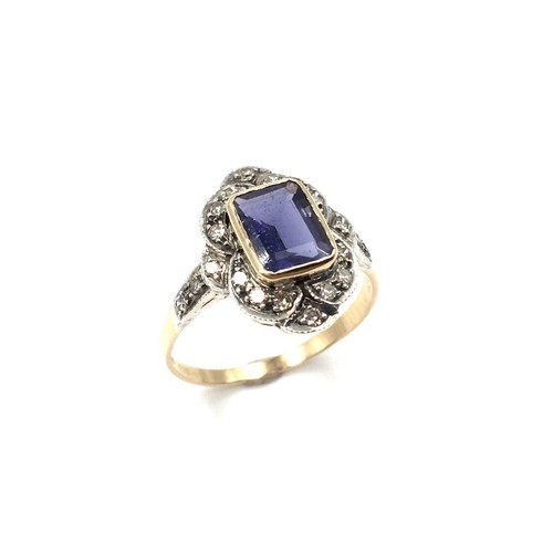 Bague ancienne jaune 18 - bague,