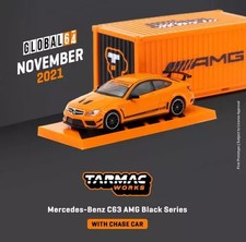 1/64 Mercedes-Benz C63 AMG Black Series Orange Diecast Car